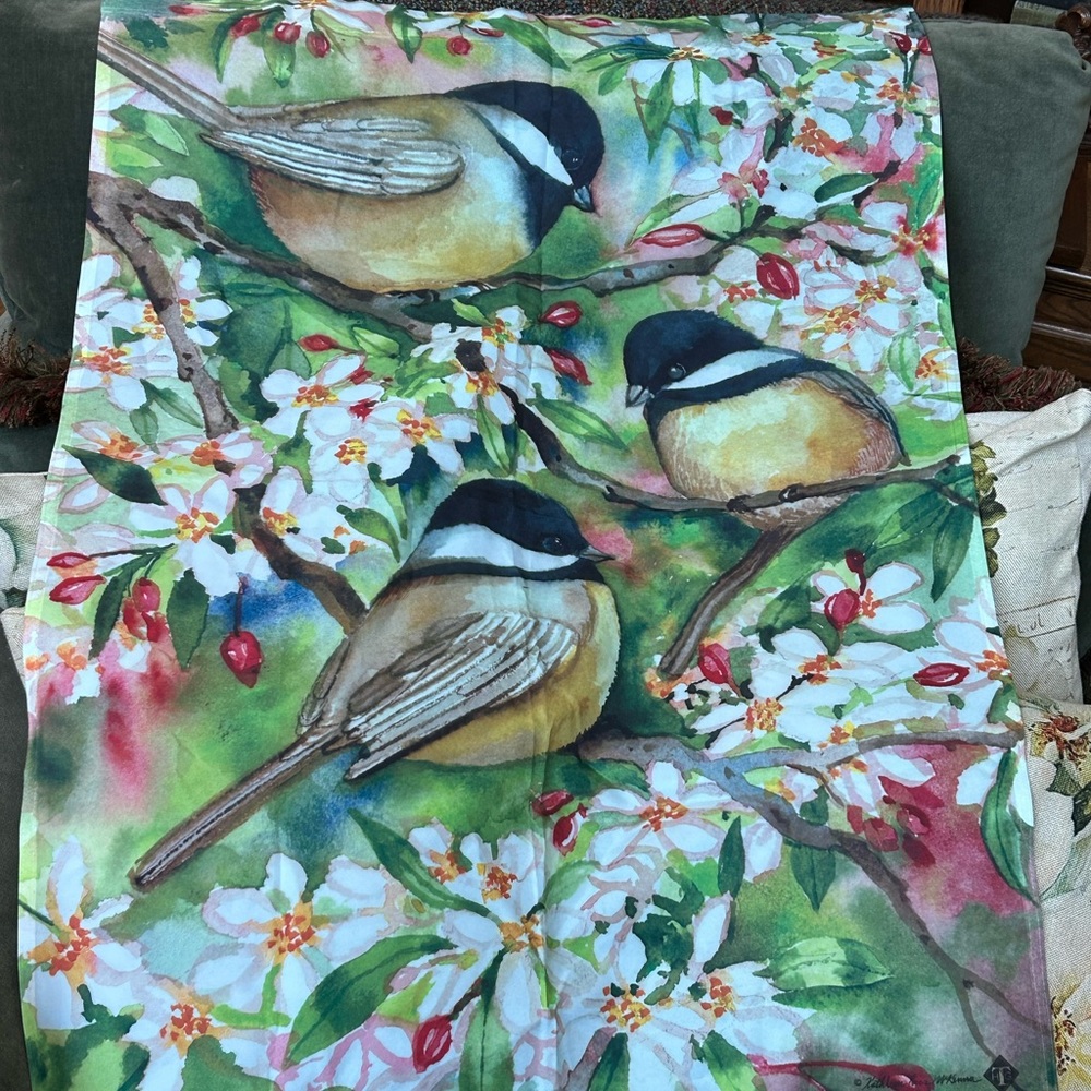 COPY - NWOT Toland Home Standard Flag 28”x40” Birds